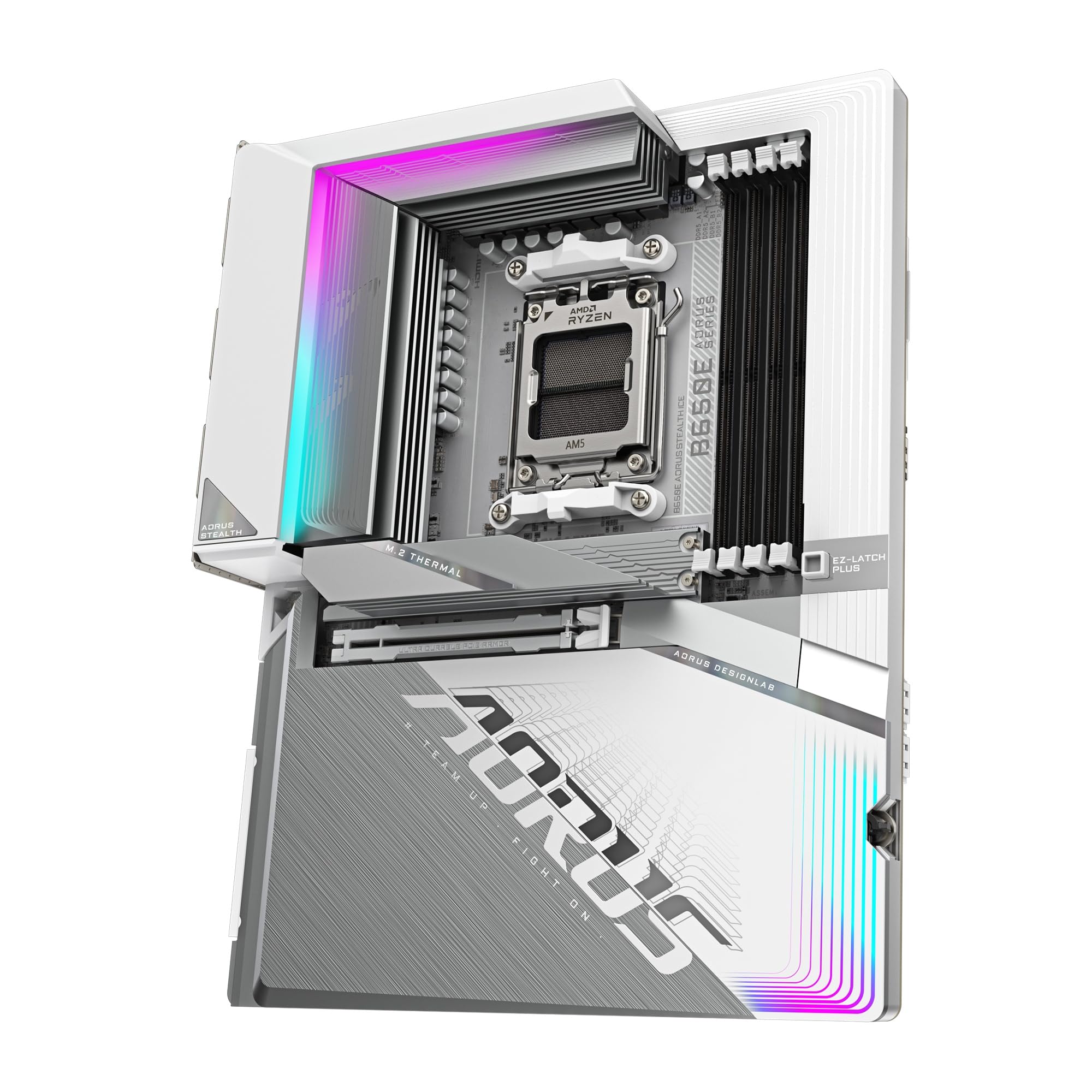 Amazon | GIGABYTE B650E AORUS STEALTH ICE 背面コネクタ